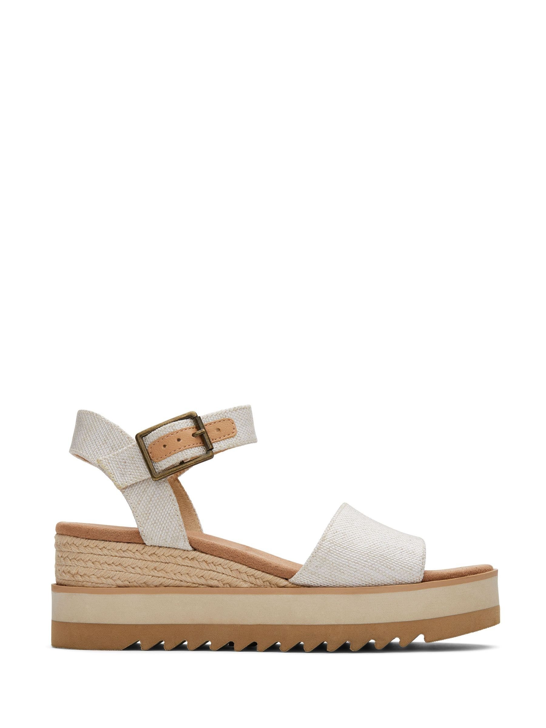 Wedge canvas sandals on sale