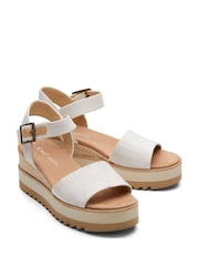 TOMS Diana Wedge Canvas Sandals - Image 3 of 6
