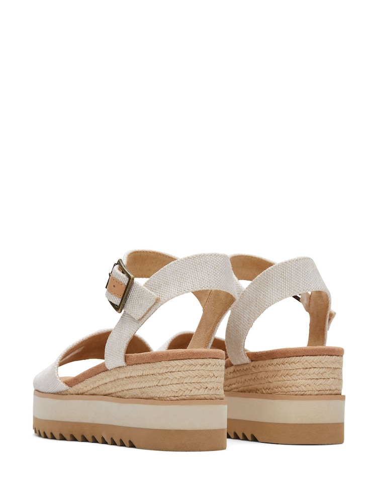 TOMS Diana Wedge Canvas Sandals - Image 4 of 6