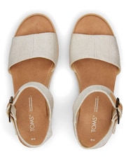 TOMS Diana Wedge Canvas Sandals - Image 6 of 6
