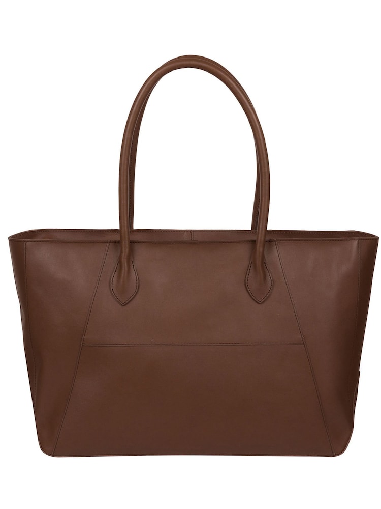 Pure Luxuries London Storrington Vegetable-Tanned Leather Tote Bag - Image 2 of 4