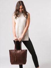 Pure Luxuries London Amberley Leather Tote Bag - Image 1 of 6