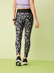 Black Animal Next Active Sports 7/8 Mid Rise Sculpting Leggings - Image 4 of 7