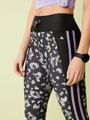 Black Animal Next Active Sports 7/8 Mid Rise Sculpting Leggings - Image 5 of 7