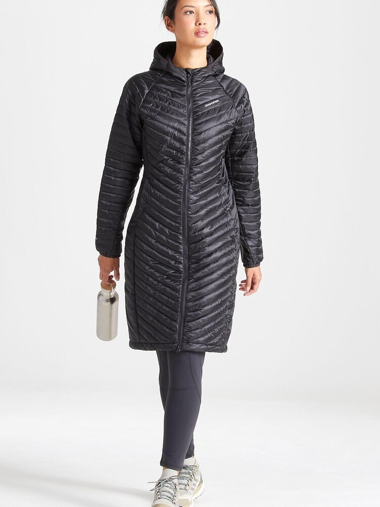 Craghoppers Black Expolite Long Hooded Jacket - Image 3 of 7