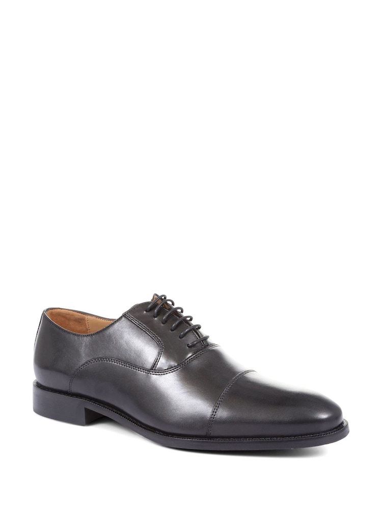 Noir - Ajustement régulier - Chaussures Jones Bootmaker homme en cuir à lacets - Image 4 of 7