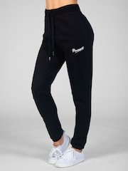 Negro - Pantalones de chándal pitillo retro para mujer 100% algodón de Pineapple - Imagen 1 de 4