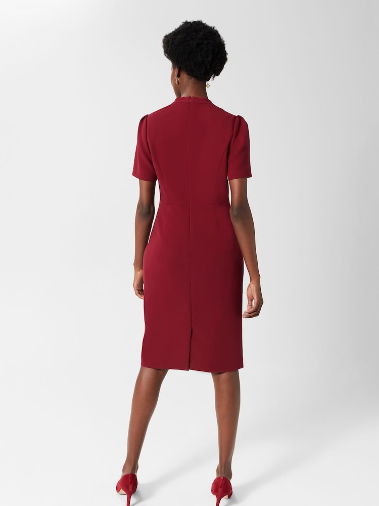 Hobbs Red Isla Shift Dress - Image 2 of 4