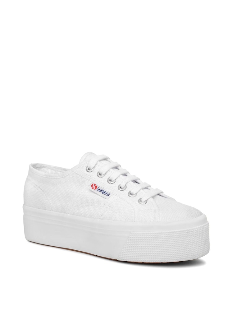 Superga White Canvas 2790 Flatform Trainers - Image 1 of 5