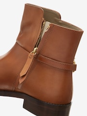 Boden Brown Snaffle Detail Ankle Boots - Image 4 of 4