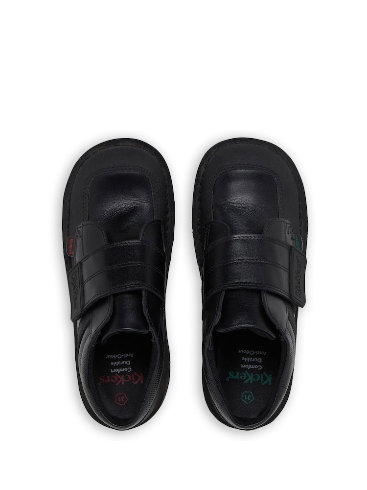 Kickers Black Mid Scuff Shoes - Image 3 of 3