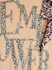 River Island Beige Girls Leopard Bow Sweater Set - Image 5 of 5