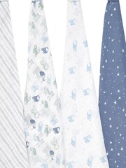 aden + anais time to dream Essentials Cotton Muslin Blankets 4 Pack - Image 4 of 5