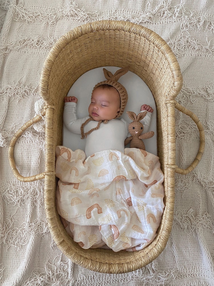 aden + anais Keep Rising Large 100% Cotton Muslin Blankets 4 Pack - Image 6 of 9