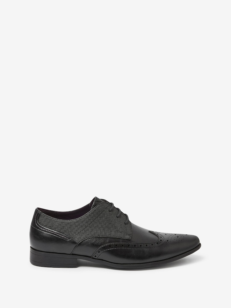 Black Brogue Shoes - Image 2 of 5