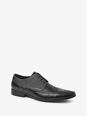Black Brogue Shoes - Image 3 of 5