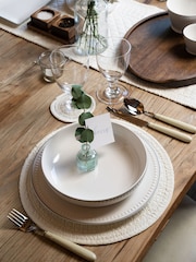 Mary Berry Ivory 100% Cotton Signature Coaster Set - Image 2 of 3