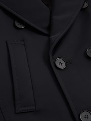 Reiss Navy Brannagh Senior Technical Peacoat - Image 8 of 8