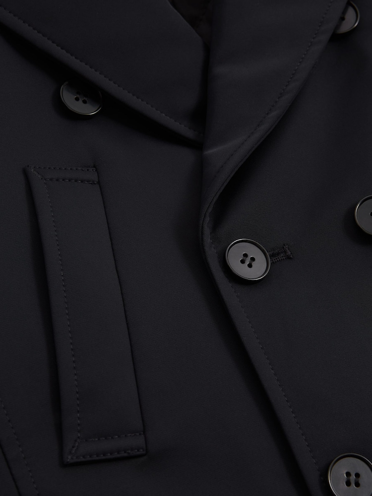 Reiss Navy Brannagh Senior Technical Peacoat - Image 8 of 8