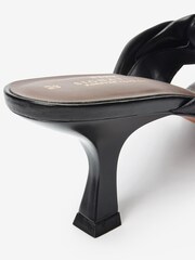 Black Signature Twist Toe Post Mules - Image 2 of 5