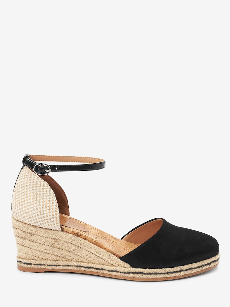 Black Regular/Wide Fit Forever Comfort® Closed Toe Wedges - Image 2 of 5