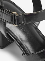 Black Regular/Wide Fit Forever Comfort® Gladiator Block Heel Sandals - Image 5 of 5