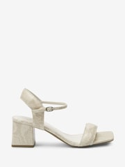 Bone Regular/Wide Fit Forever Comfort® Simple Block Heel Sandals - Image 2 of 5