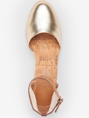 Gold Regular/Wide Fit Forever Comfort® Closed Toe Wedges - Image 3 of 5