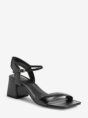 Black Regular/Wide Fit Forever Comfort® Simple Block Heel Sandals - Image 4 of 7