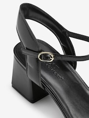 Black Regular/Wide Fit Forever Comfort® Simple Block Heel Sandals - Image 6 of 7