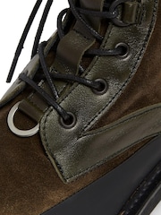 AllSaints Black Bexley Lace-Up Boots - Image 7 of 7