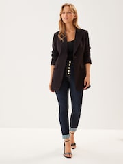 Black Tailored Fuller Bust Blazer - Image 3 of 5