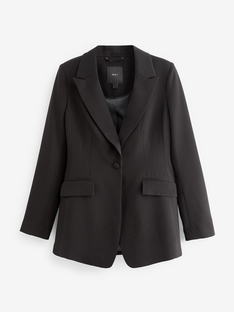 Black Tailored Fuller Bust Blazer - Image 5 of 5