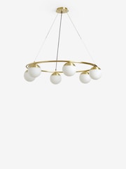 Swoon Brass Wright 6 Light Pendant Ceiling Light - Image 2 of 5