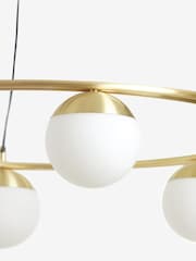 Swoon Brass Wright 6 Light Pendant Ceiling Light - Image 4 of 5