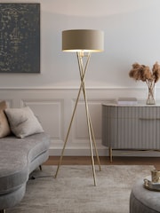 Champagne Gold Rico Floor Lamp - Image 1 of 6