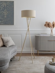 Champagne Gold Rico Floor Lamp - Image 2 of 6