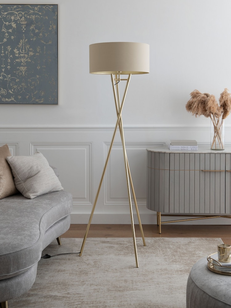 Champagne Gold Rico Floor Lamp - Image 2 of 6