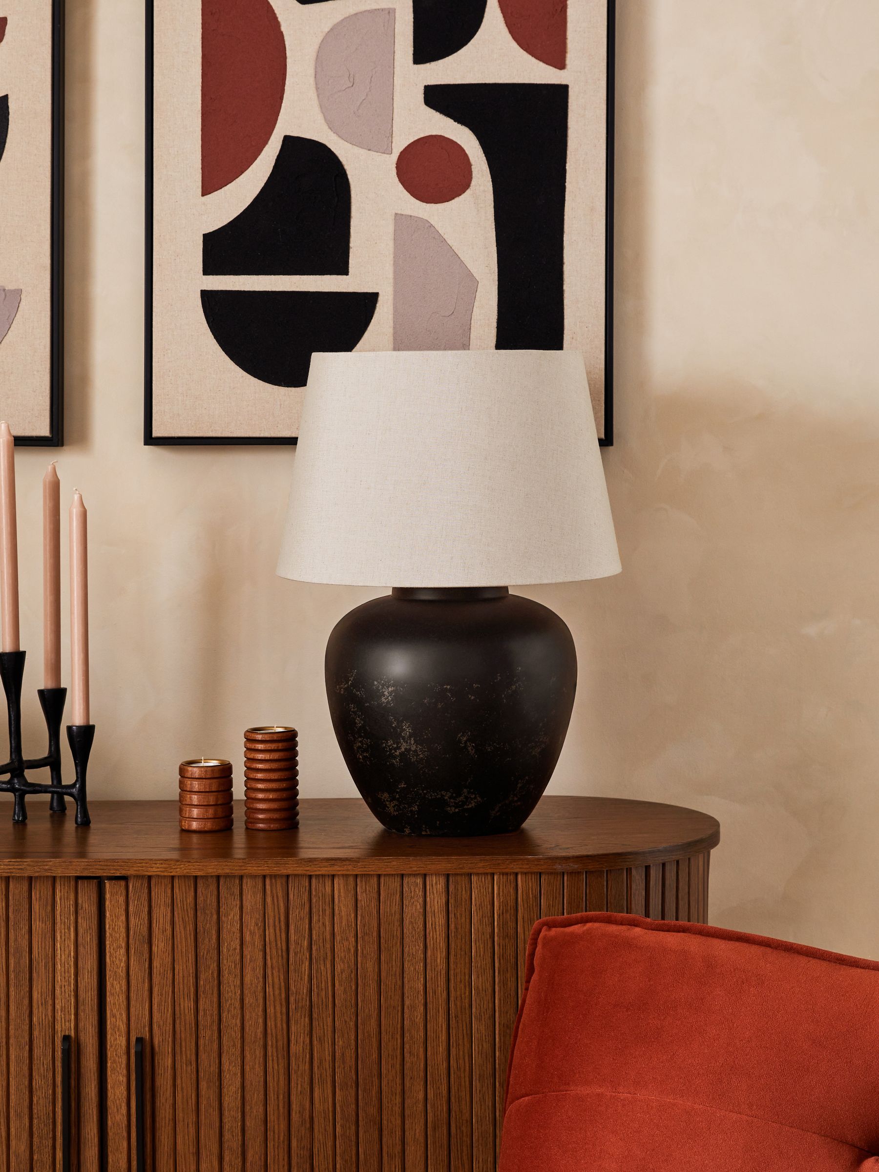 Lydford large table lamp top