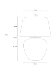 Black Lydford Large Table Lamp - Image 5 of 5
