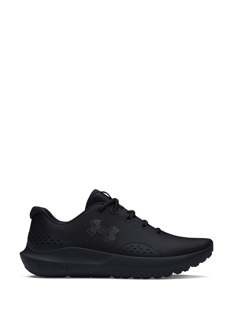 Under Armour Jet Black Surge 4 Trainers - Image 1 of 6