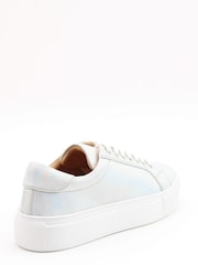 Heavenly Feet Ladies Natural Paris Comfort Lace Trainers - Image 2 of 4