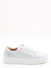 Heavenly Feet Ladies Natural Paris Comfort Lace Trainers - Image 3 of 4