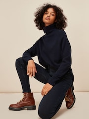 Whistles Blue Sculptured Skinny Jeans - Image 3 of 4