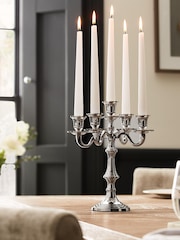 Laura Ashley Silver Candelabra Candlesticks - Image 1 of 5