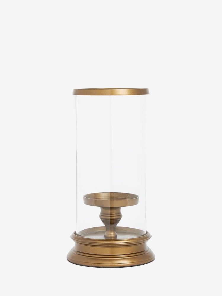 Laura Ashley Glass/Silver Glass And Silver Cylinder Hurricane Lamp - Image 2 of 4 Laura Ashley Glass/Silver Glass And Silver Cylinder Hurricane Lamp - Image 2 of 4