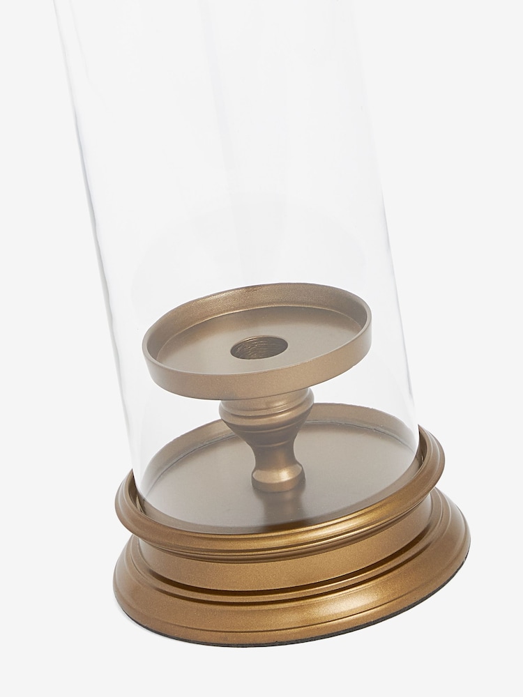 Laura Ashley Glass/Silver Glass And Silver Cylinder Hurricane Lamp - Image 4 of 4 Laura Ashley Glass/Silver Glass And Silver Cylinder Hurricane Lamp - Image 4 of 4