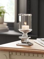 Laura Ashley Silver Glass and Silver Hurricane - Image 2 of 4