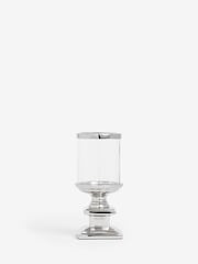 Laura Ashley Silver Glass and Silver Hurricane - Image 4 of 4