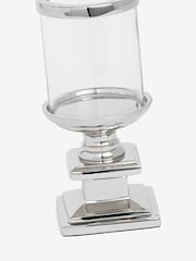 Laura Ashley Silver Glass and Silver Hurricane - Image 5 of 7